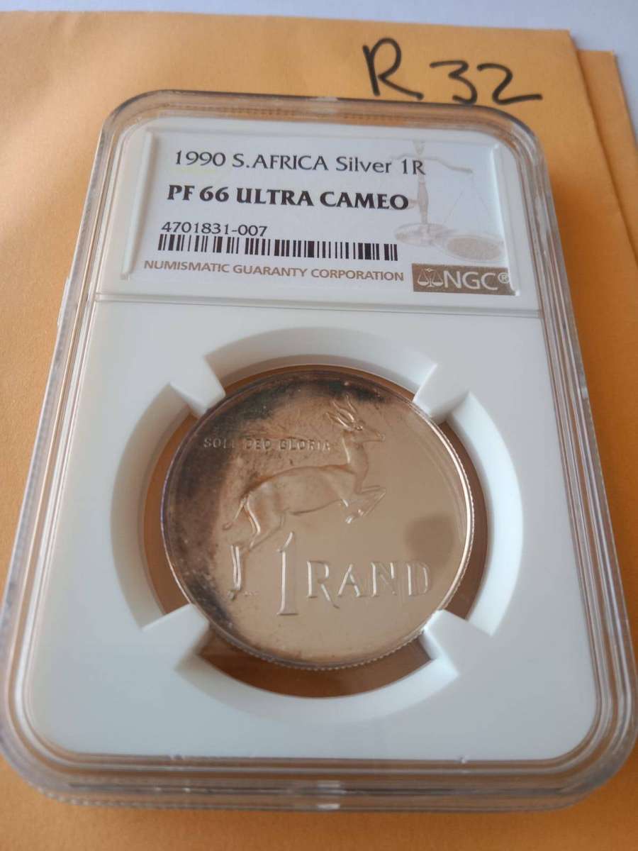 1990 SA Silver R1 - NGC Grade PF66 Ultra Cameo