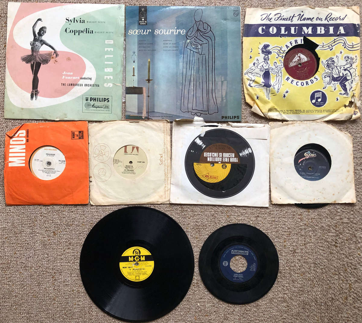 Collection of 45 Long Playing and other Vinyl Records
