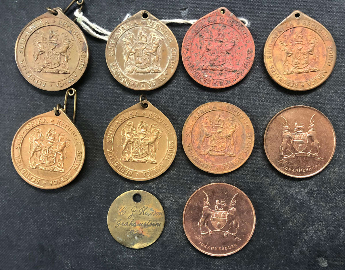 MEDAL SA Republic 31/5/61 Johannesburg 5 Year Republic MILITARY Dog Tag