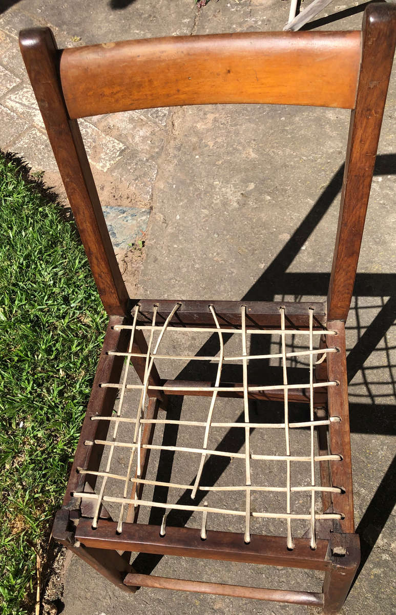 STINKWOOD CAPE REGENCY RIEMPIE CHAIR ANTIQUE