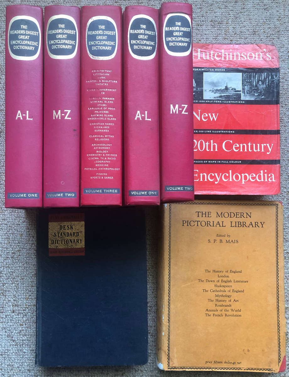 The Reader's Digest Great Encyclopaedic Dictionary 3 Volumes  1744 Pages The Reader's Digest........