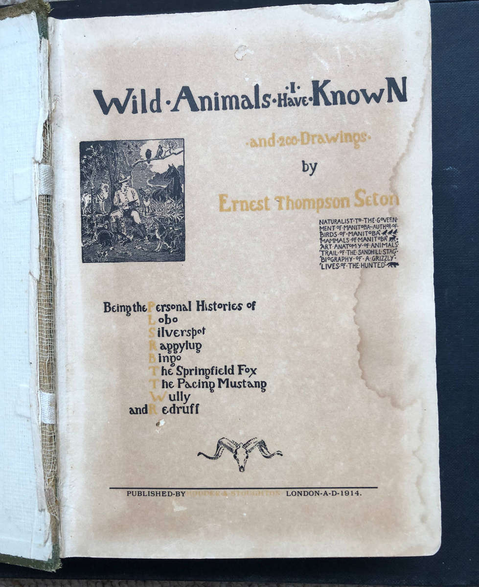 Wild Animals I have Known by Ernest Thompson Seton 1914