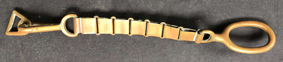 BRASS VINTAGE HORSE CHIN STRAP