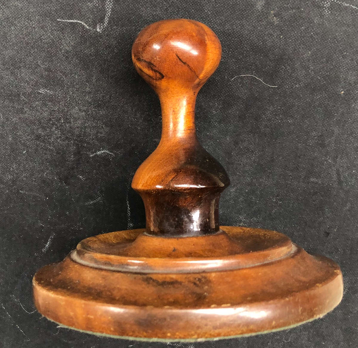 PAPERWEIGHT DESK BURL WALNUT