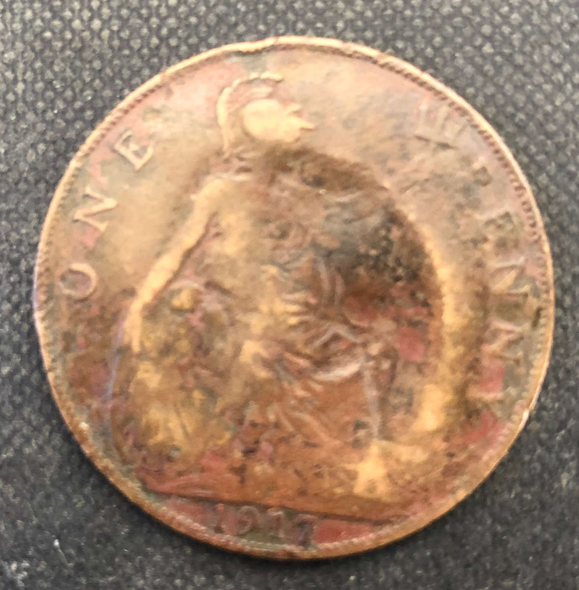 PENNY 1917 UK ERROR