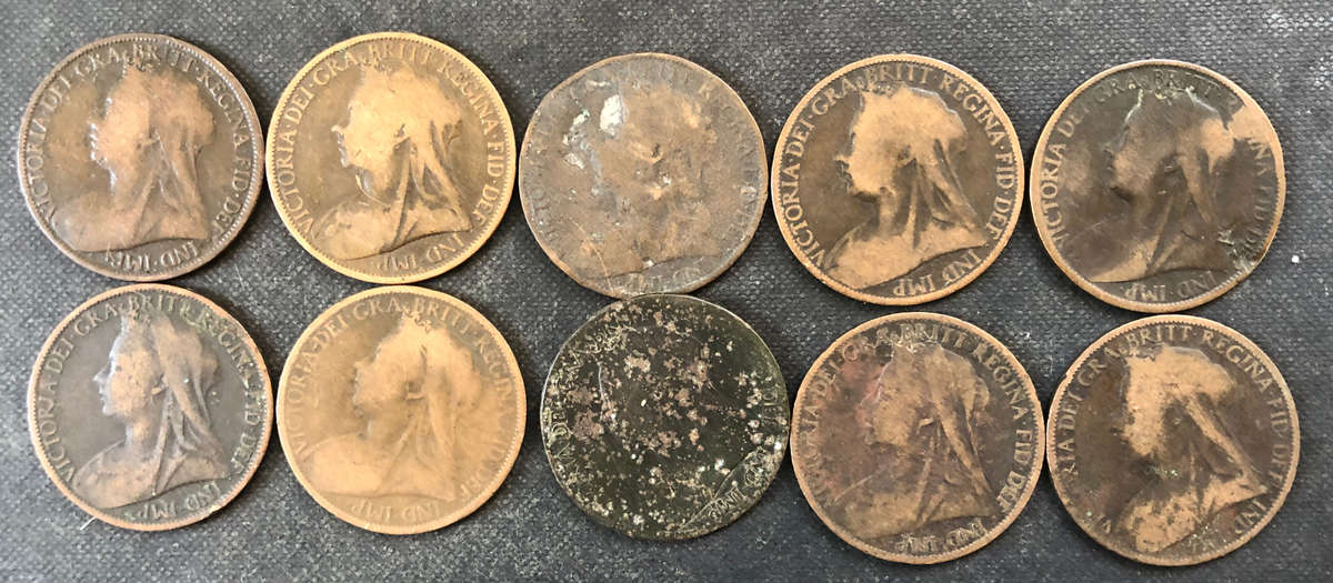 PENNY BRITISH VICTORIAN COLLECTION OF 10