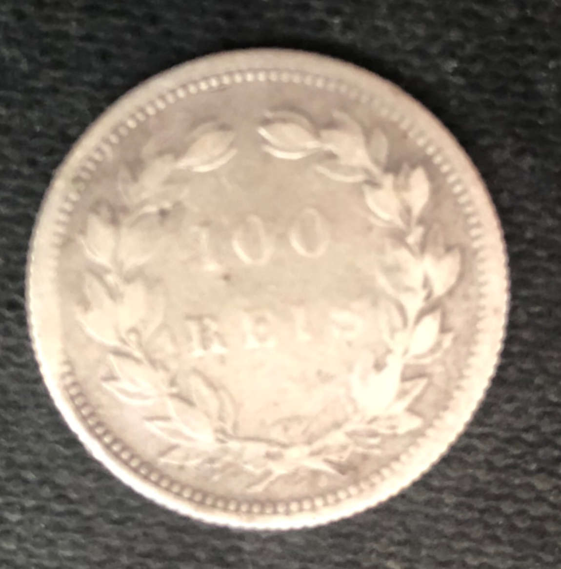 PORTUGAL 1894 100 REIS LOW MINTAGE