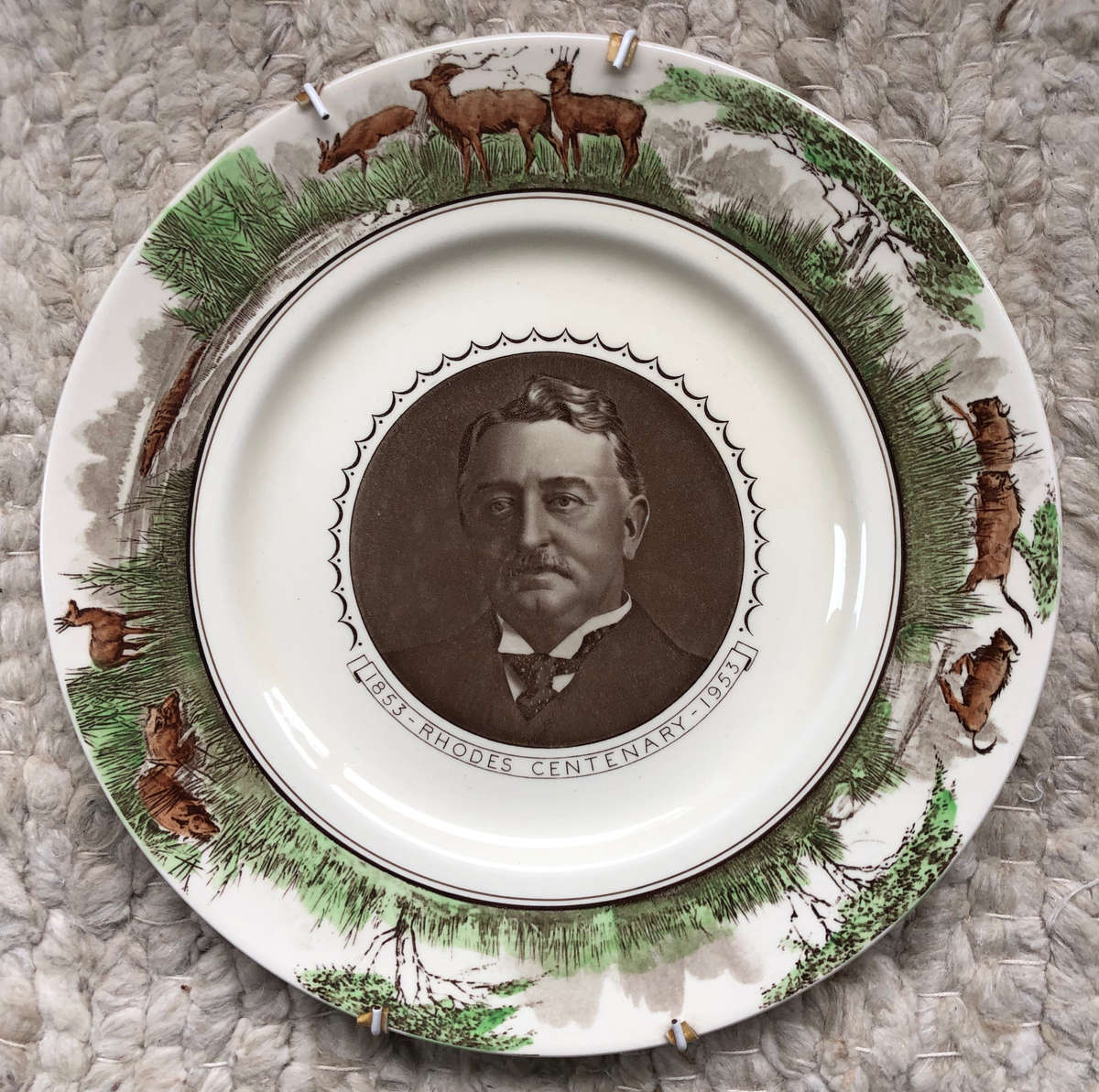ROYAL DOULTON RHODESIANA RHODES CENTENERY PLATE 1853-1953