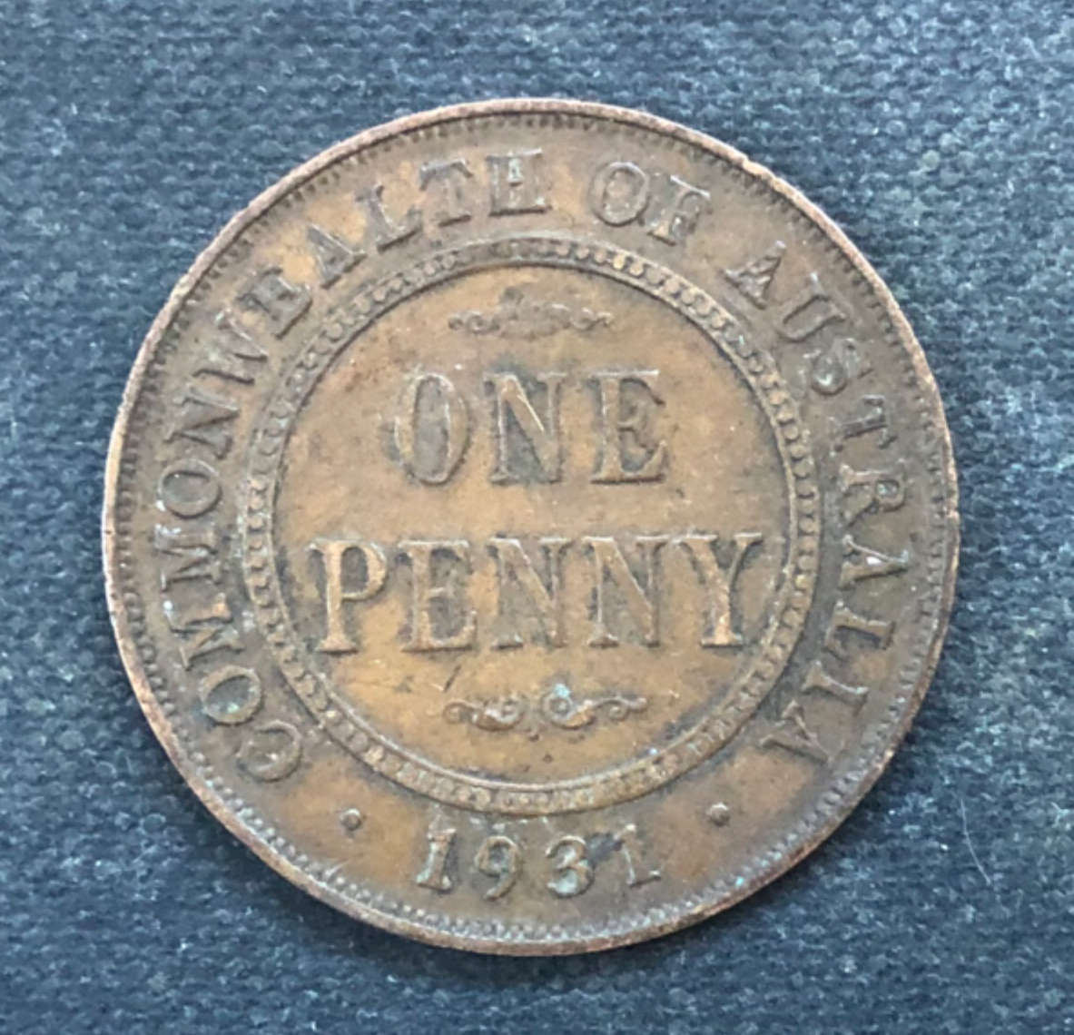 PENNY 1931 AUSTRALIA LOW MINTAGE