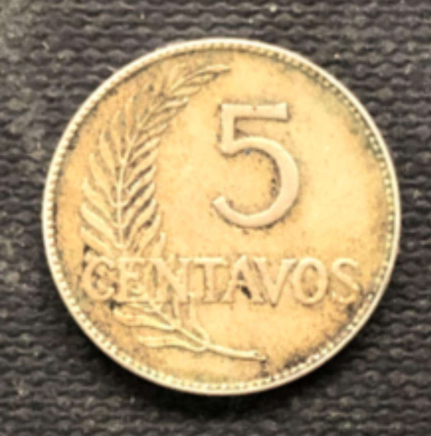 PERU 1918 5 Centavos