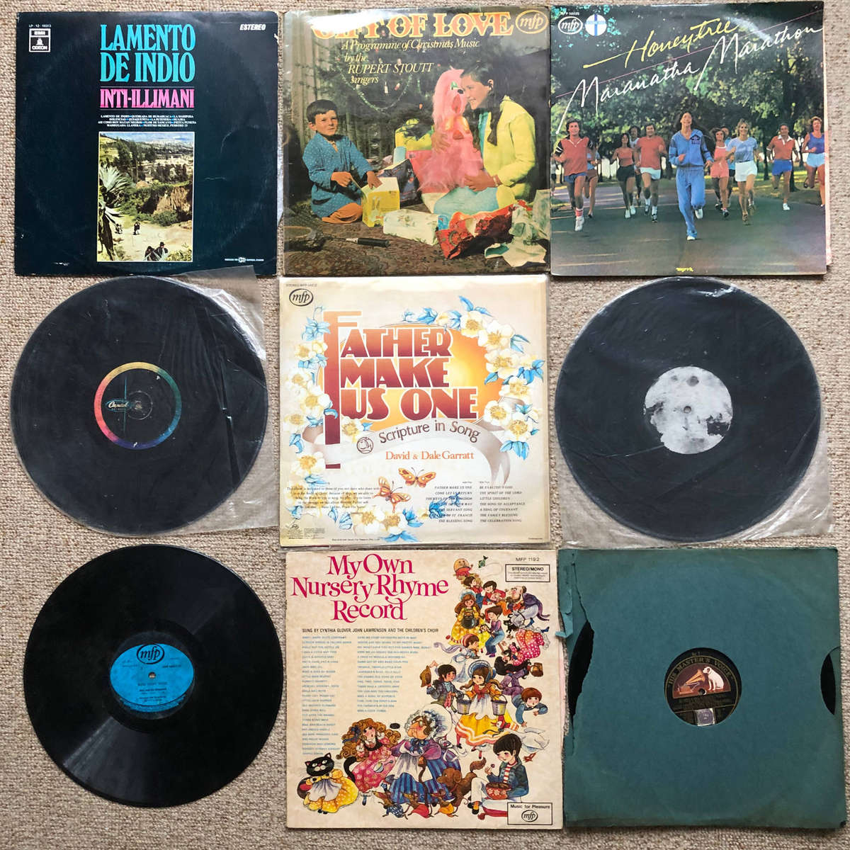 Collection of 45 Long Playing and other Vinyl Records
