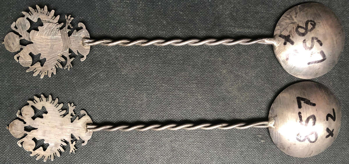 SILVER COIN AUSTRIA QUEEN MARIA THERESIA SPOON LATE 1700`S