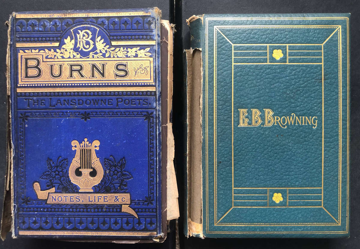 Burns The Lansdowne Poets Notes, life & c. 1892 The Poetical Works of E B Browning 1916 with two....