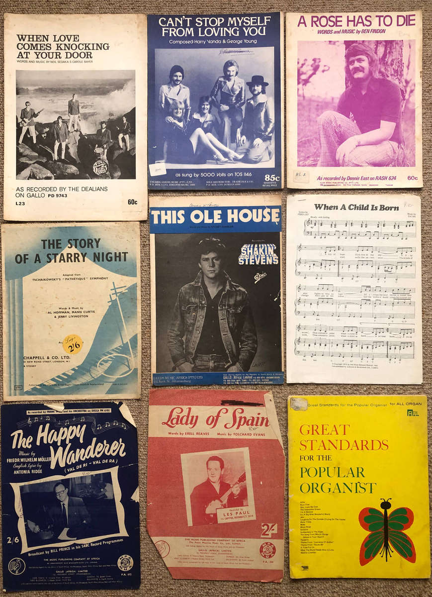 Sheet Music Collection of 53 Items as Listed