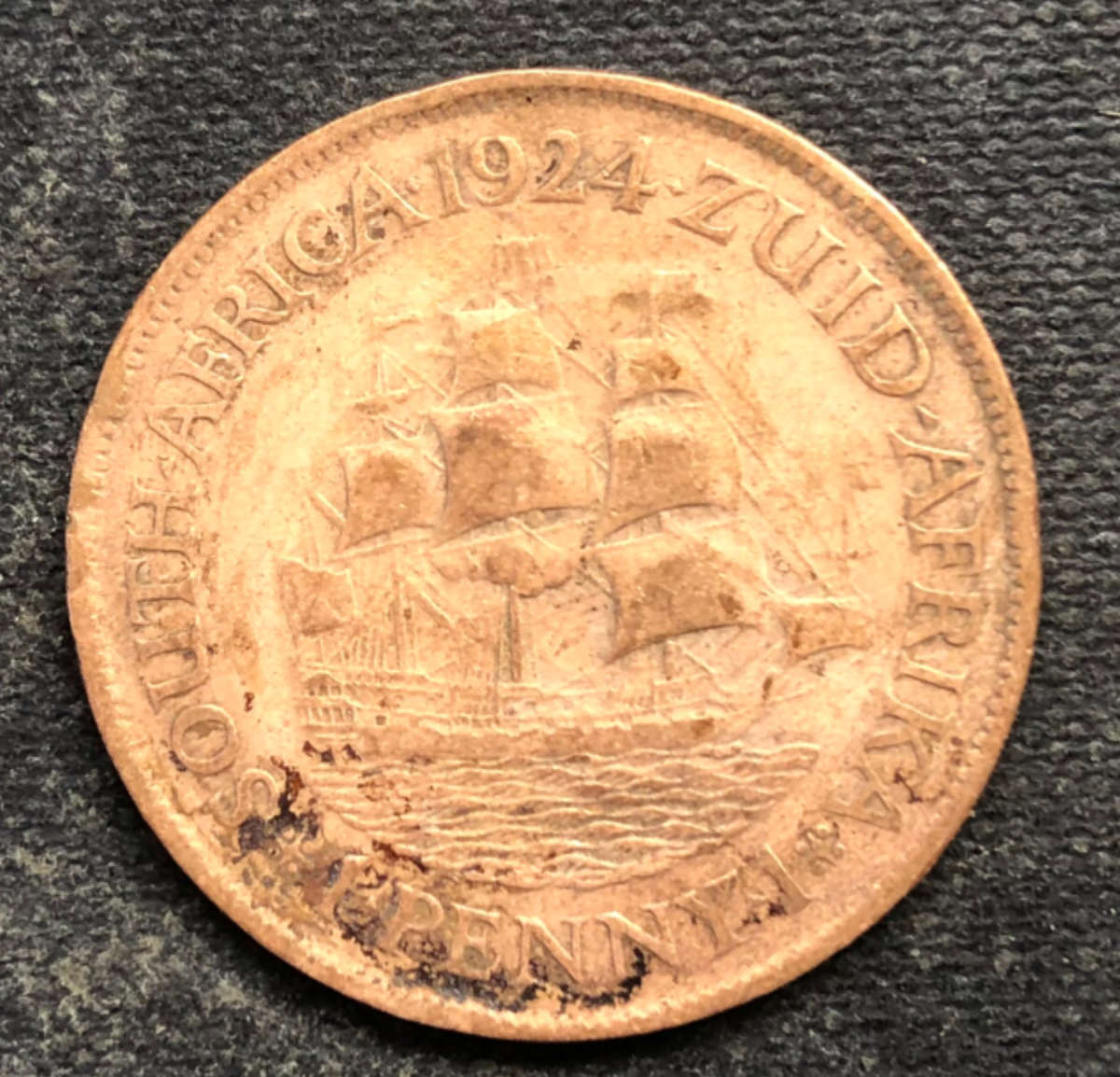 PENNY 1924 UNION OF SOUTH AFRICA