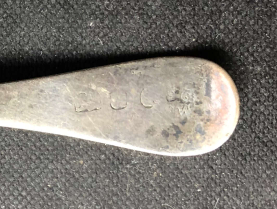 SILVER GEORGE lll CADDY SPOON HALLMARKED CIRCA 1792