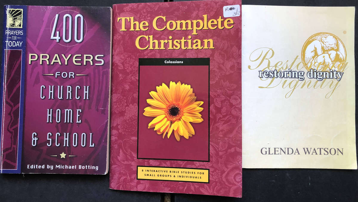 400 Prayers by Michael Botting The Complete Christian by Phillip D Jensen & Tony Payne Restoring....