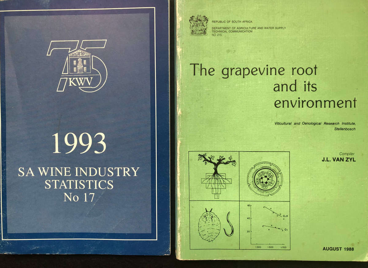 The Grapevine Root and its Environment by JL van Zyl SA Wine Industry Statistics by KWV