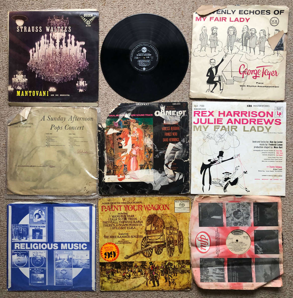 Collection of 45 Long Playing and other Vinyl Records