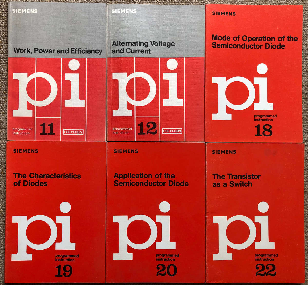 Siemens Collection of 24 Programmed Instruction Electrical Engineering Self- Study Manuals..........