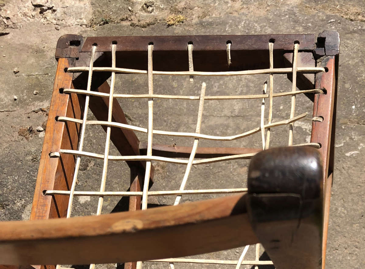 STINKWOOD CAPE REGENCY RIEMPIE CHAIR ANTIQUE