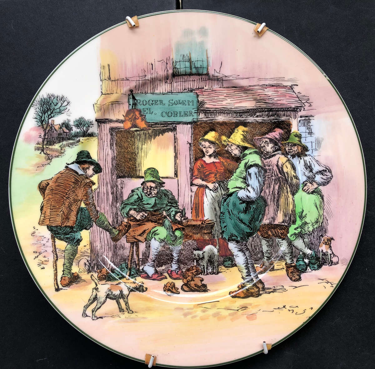 ROYAL DOULTON THE COBBLER SERIESWARE RACK PLATE D6302