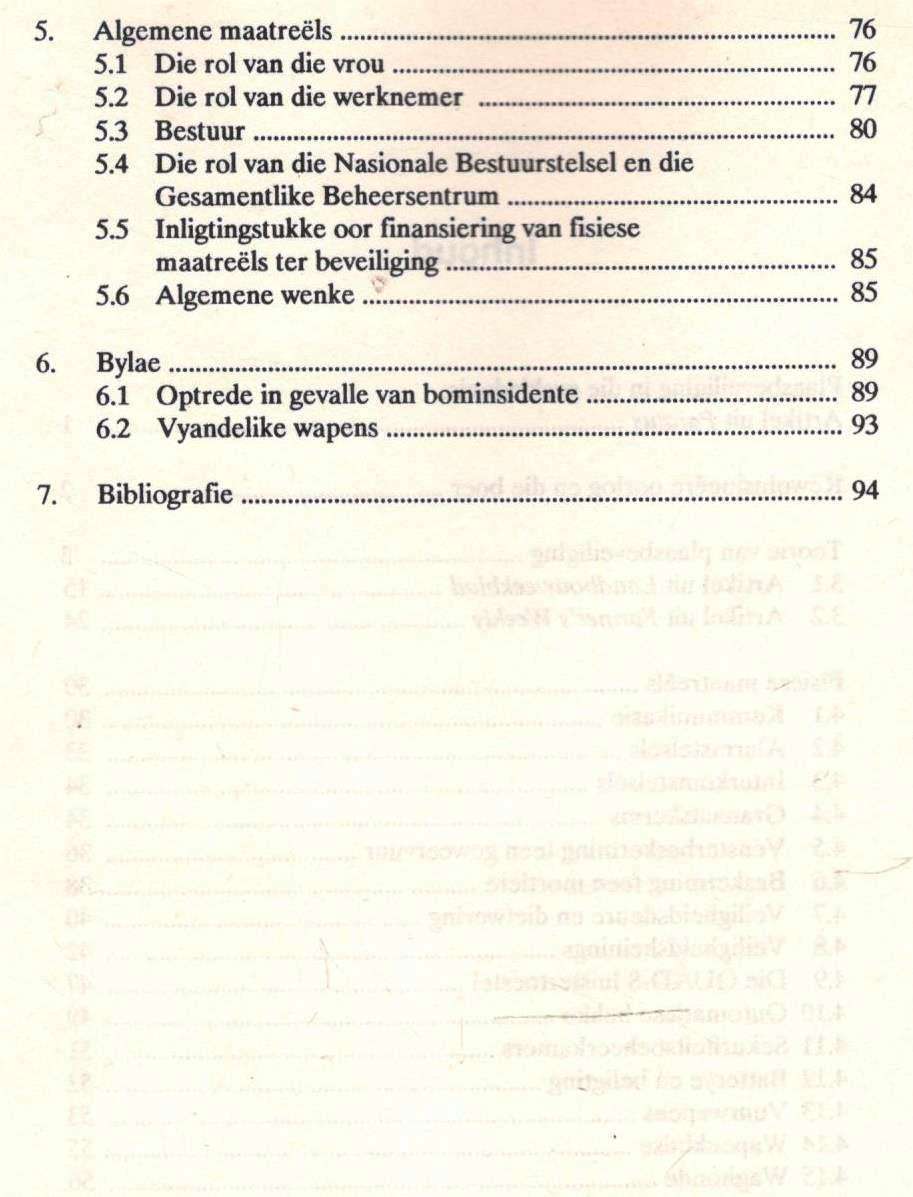 Plaasbeveiliging  --  'n Handleiding vir die Boer  --  Maj W M Leonard
