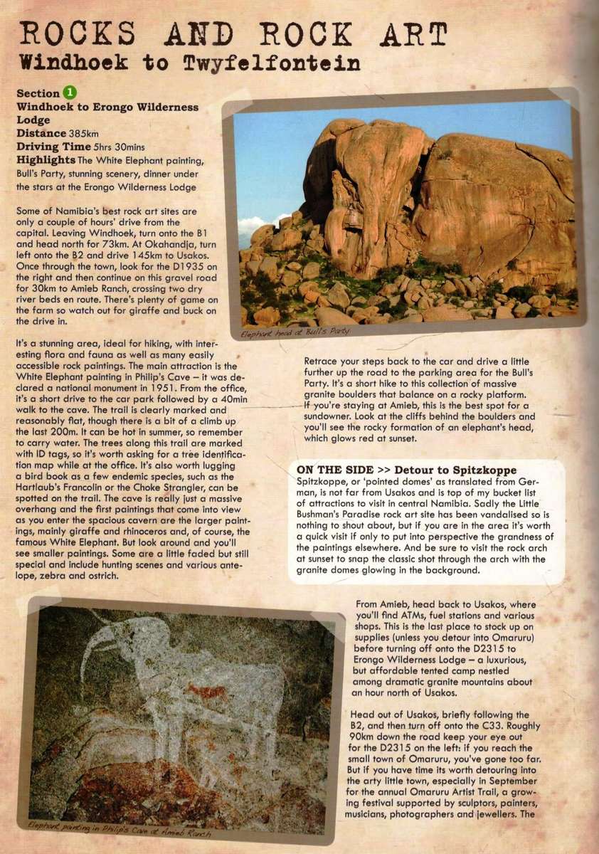 Road Tripping  --  Namibia  --  Map Studio