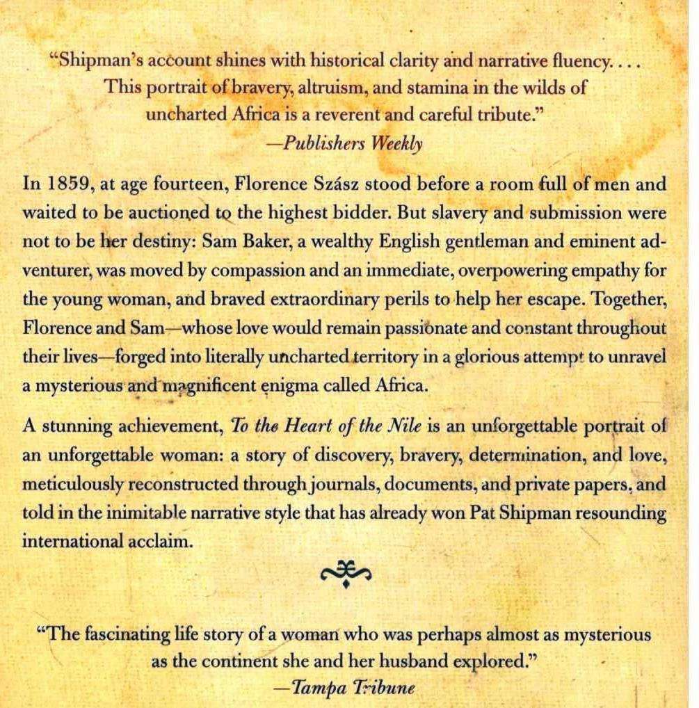 To the Heart of the Nile  --  Pat Shipman