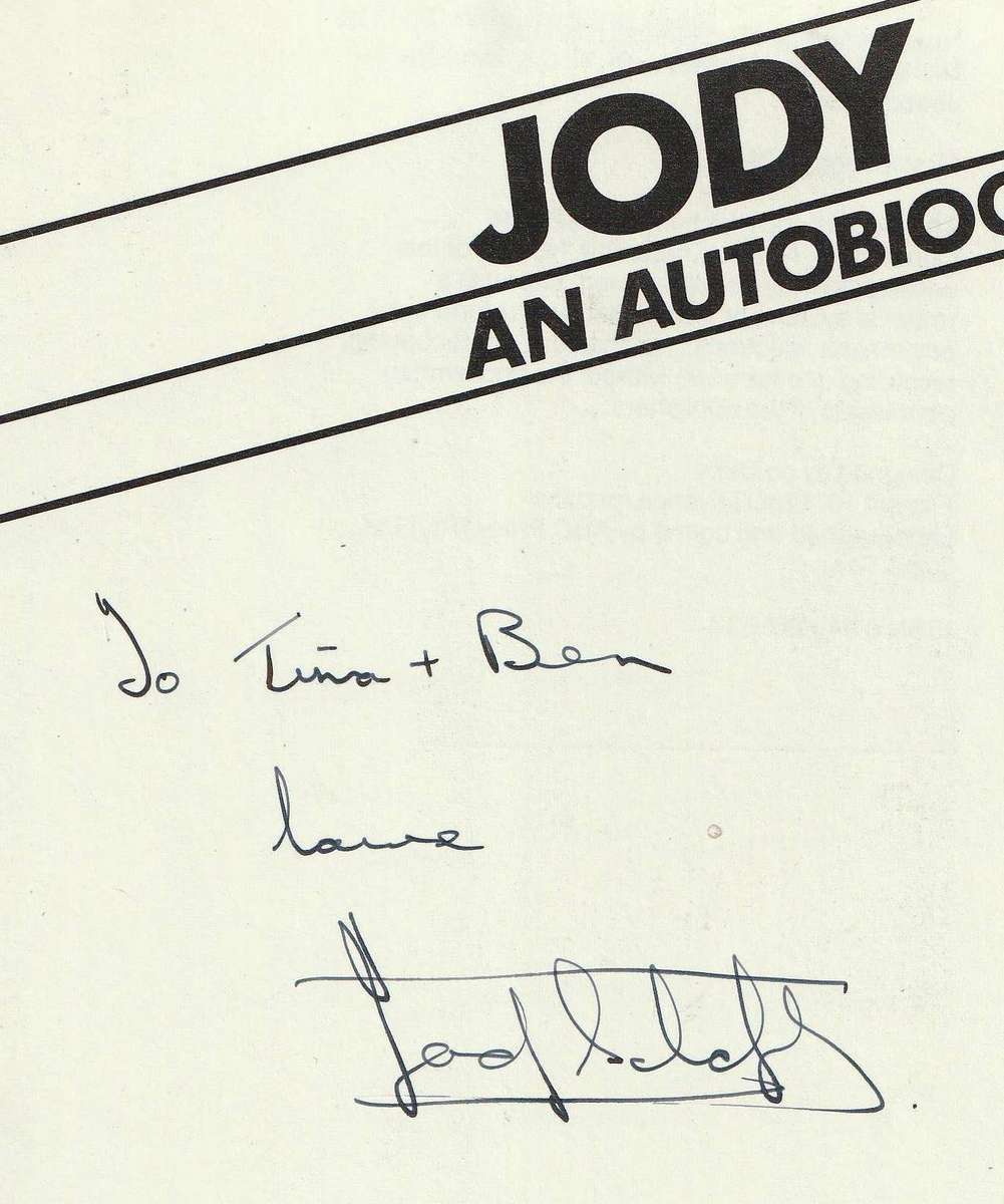 Jody - An Autobiography  --  Jody Scheckter --  Signed