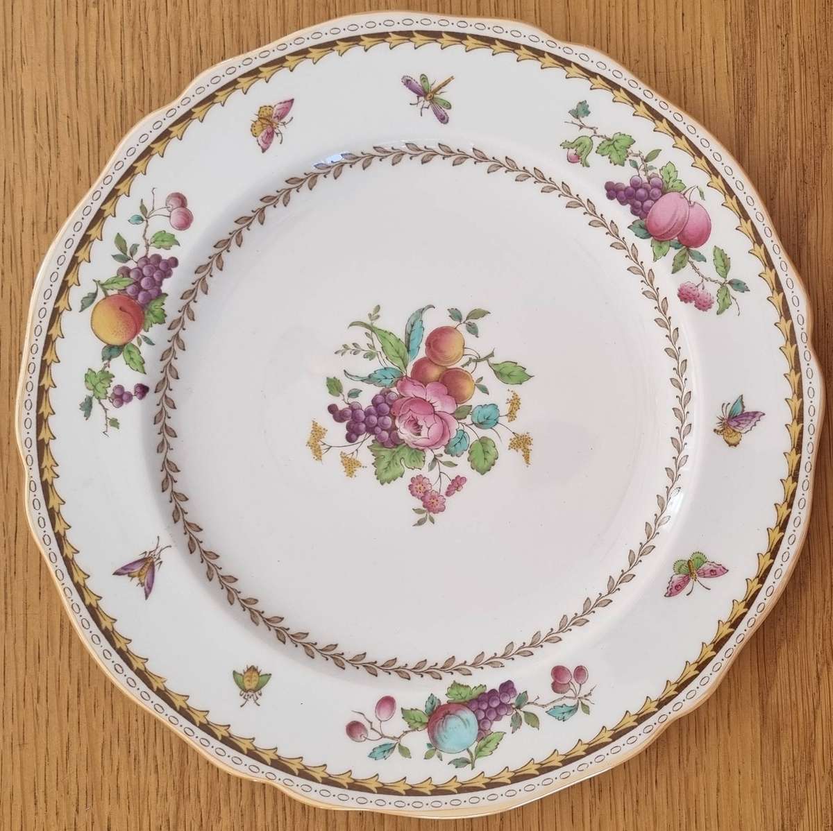 Antique SPODE Copeland China, England plate:  Rockingham pattern