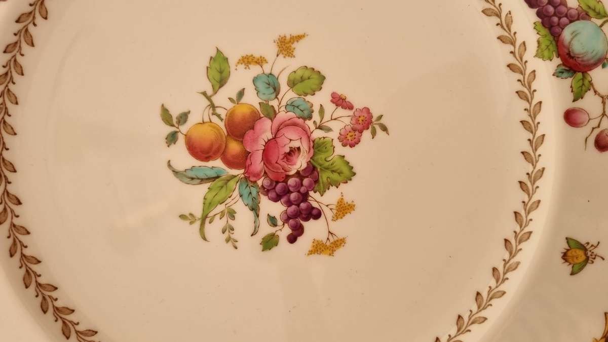 Antique SPODE Copeland China, England plate:  Rockingham pattern