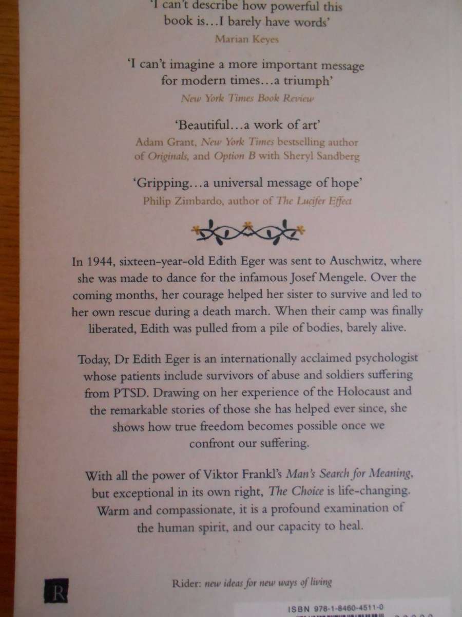 THE CHOICE, By Edith Eger