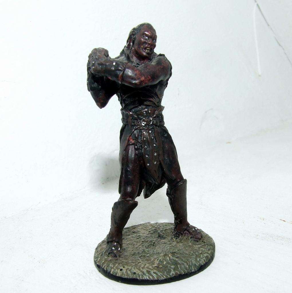 Four played with LORD OF THE RINGS figurines