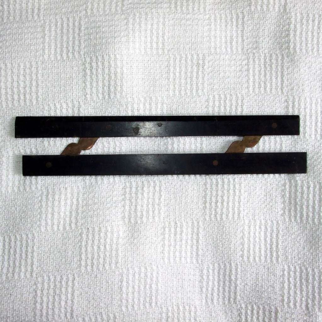 Antique marine Ebony wood and Brass Parallel Ruler