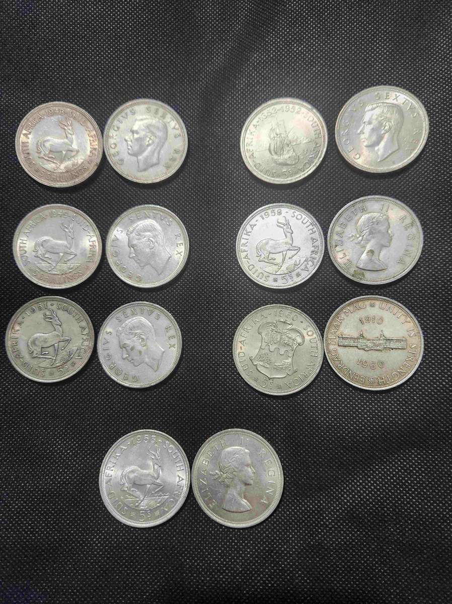 Set of 14 SA Coins 1948-1960