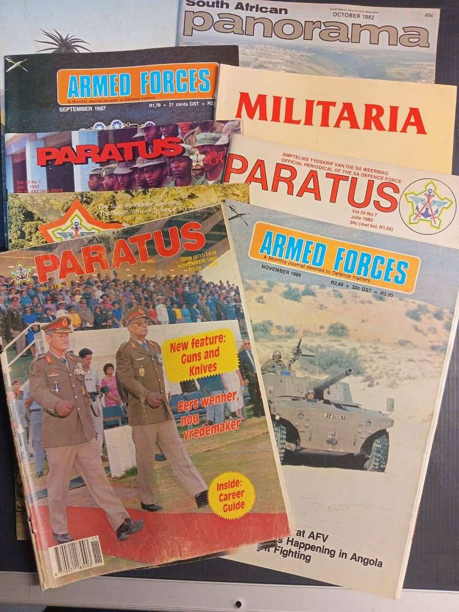 Lot of 8 x SA Military Magazines