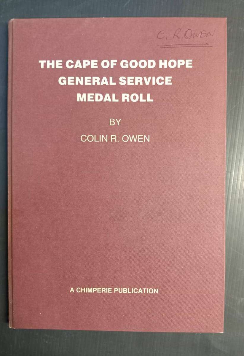 Cape of Good Hope Medal Roll - Colin Owen