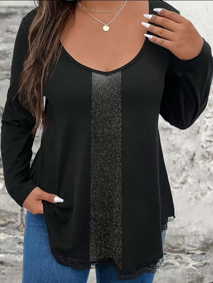 Black Stunning  Top:  2XL