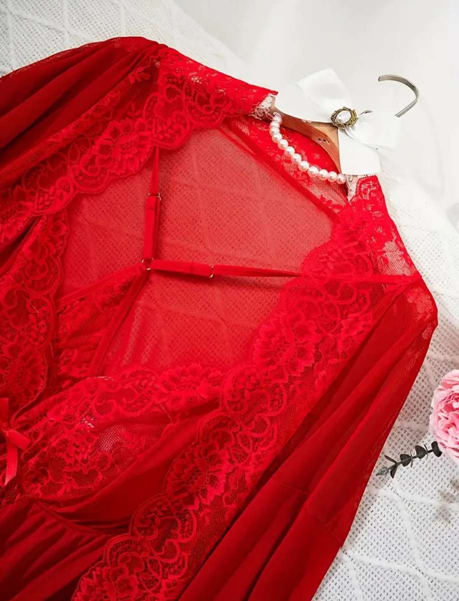 Red Baby doll Lingerie: 5XL