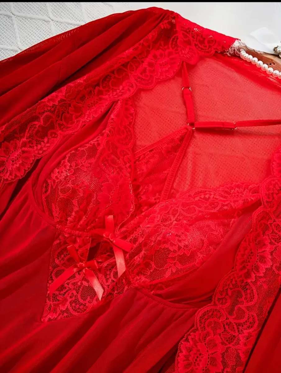 Red Baby doll Lingerie: 5XL