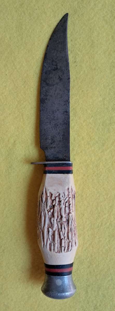 Knife- Hunting Dagger with "bone" handle