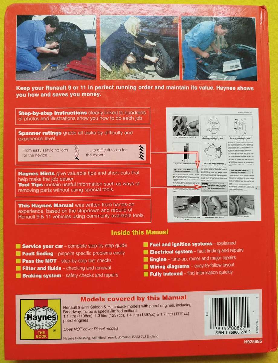 Renault 9 & 11 Haynes Service and Repair Manual