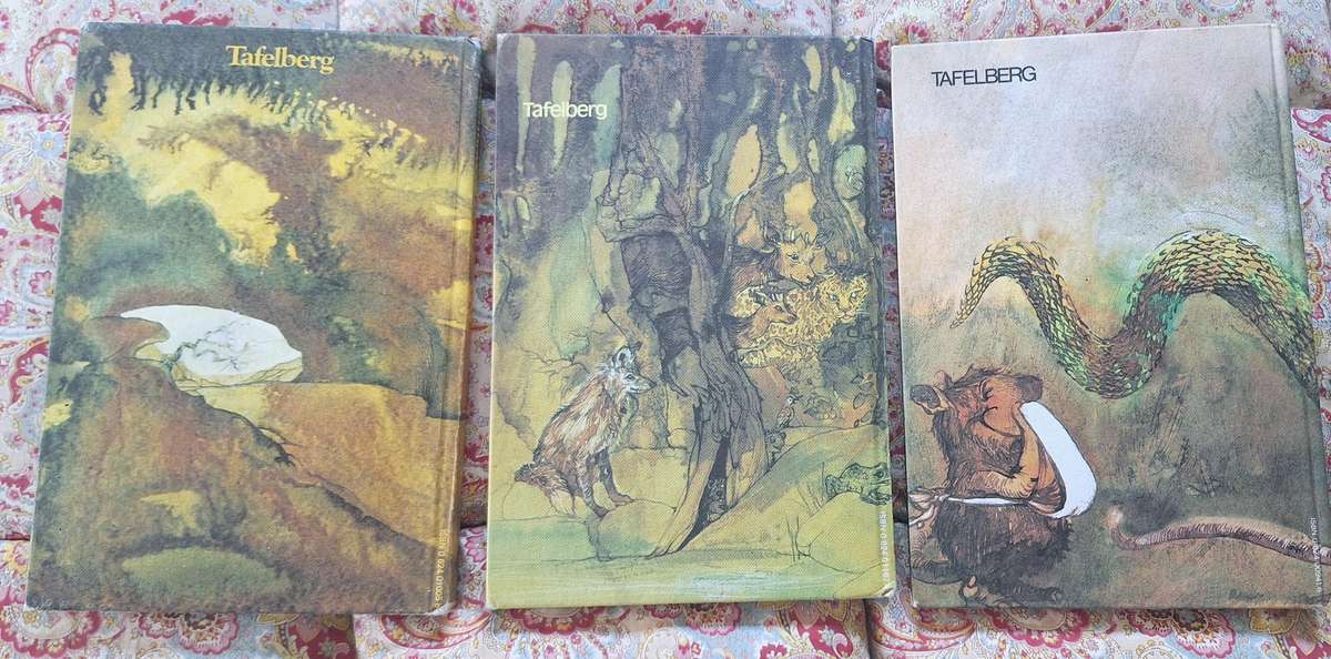 3 x CJ Langenhoven boekies vir kinders Brolloks en Bittergal ens  - Hardeband