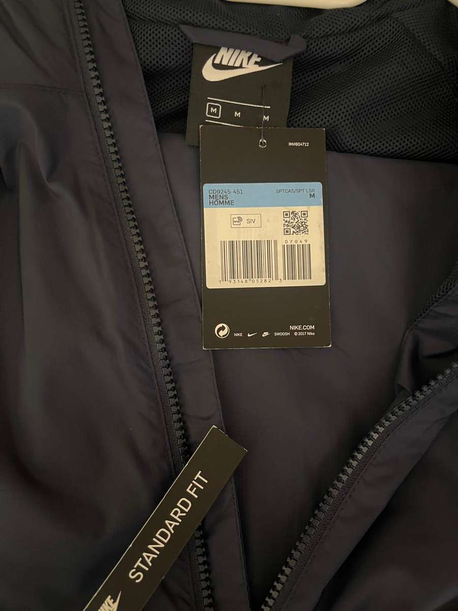 Original Men`s Nike 2 Piece Hooded NSW Track Suit - CD9245-451 - Medium - NAVY - Brand New