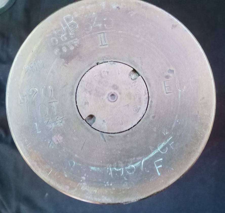 Military Brass Cannon Shells 1937 WW2 used for a decorative item