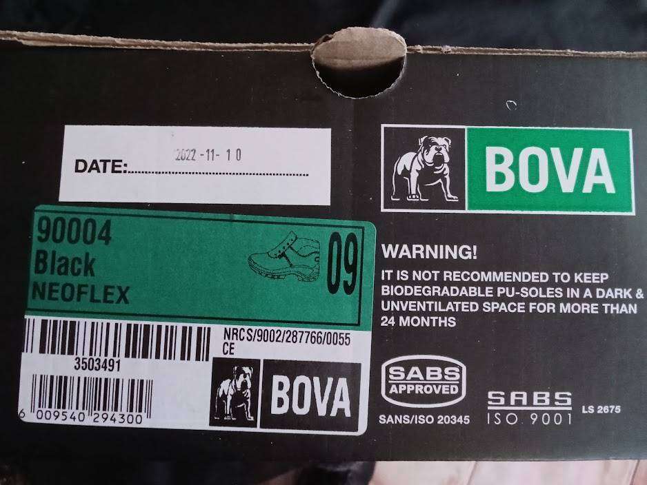Bova Neoflex Safety Boot new size 9