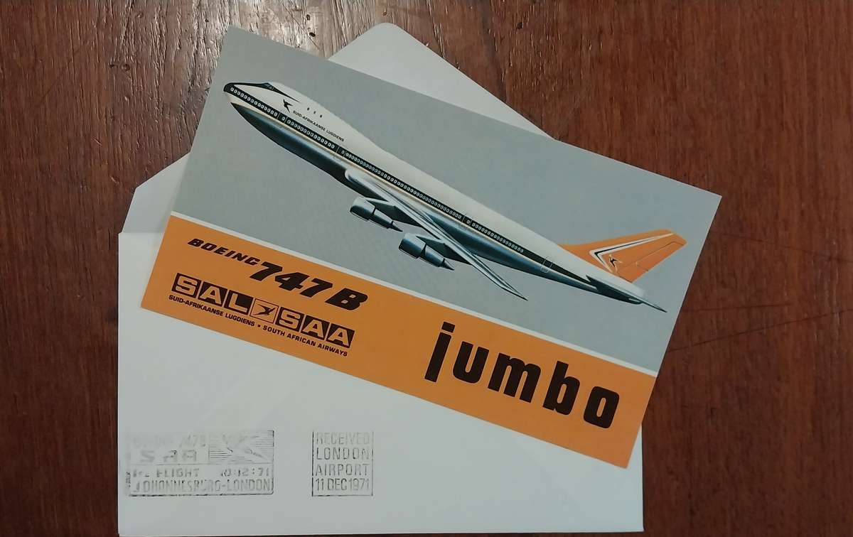 South African Airways ZS-SAN "Lebombo" B747-200 Snap-Fit Plastic Scale 1/200 MIB