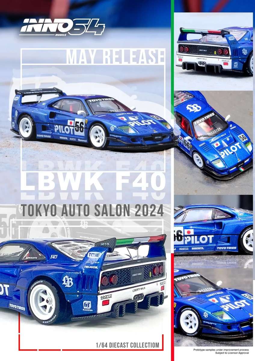 INNO64 LBWK (F40) Tokyo Auto Salon 2024 (Pilot)