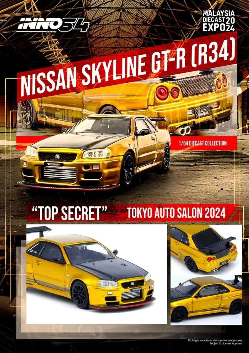 INNO64 Nissan Skyline GT-R (R34) "Top Secret"